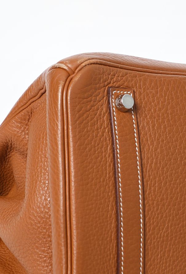 Hermès Gold Taurillon Clémence Birkin 35 - 8 Hermès Gold Taurillon Clémence Birkin 35 - 8