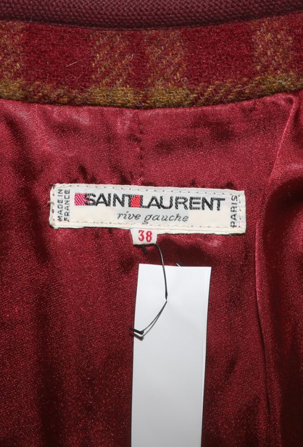 Saint Laurent Plaid Bolero Jacket, F/W 1983 - 6