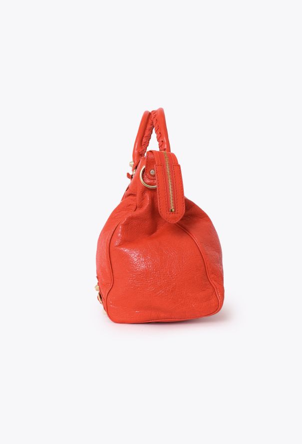 Balenciaga Orange Lambskin Velo Bag - 5 Balenciaga Orange Lambskin Velo Bag - 5