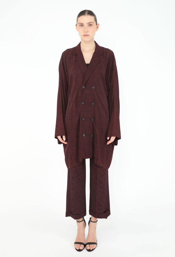 Yohji Yamamoto Floral Jacquard Tunic Ensemble - 4