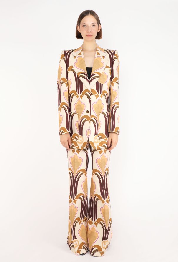 Gucci Art Nouveau Printed Suit, Pre-Fall 2022 - 3