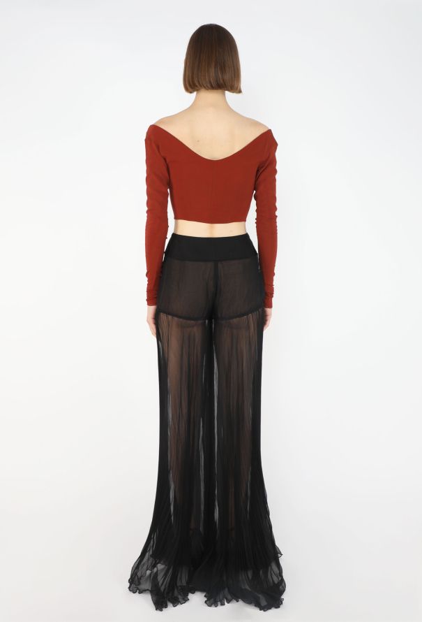 Dolce & Gabbana Flared Silk Palazzo Pants, 1990s - 6