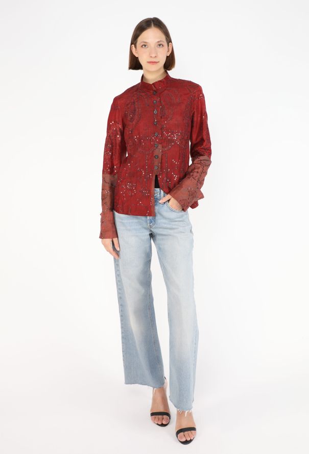 Dries Van Noten Paisley Sequin Jacket, S/S 1998 - 4