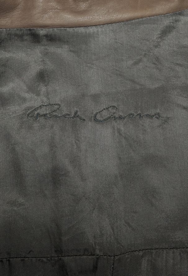 Rick Owens Asymmetrical Calfskin Jacket - 8