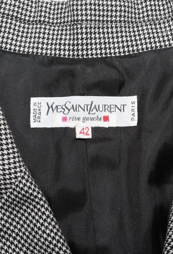 Saint Laurent 1990 Tailored Herringbone Blazer - 6 Saint Laurent 1990 Tailored Herringbone Blazer - 6