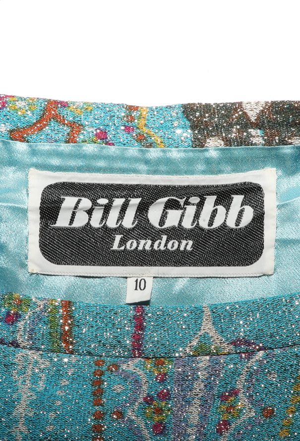 COLLECTOR Bill Gibb 1973 Pleated Lamé Skirt - 7