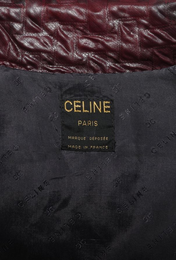Céline Vintage Quilted Triomphe Coat - 6