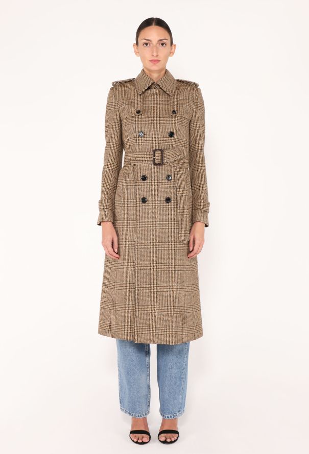 Céline 2020 Belted Houndstooth Coat - 1 Céline 2020 Belted Houndstooth Coat - 1