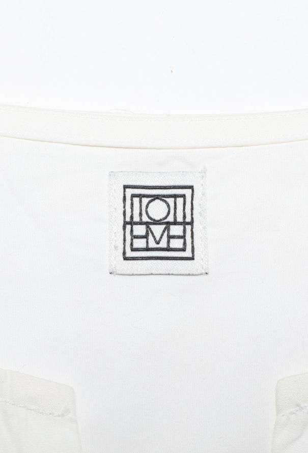 Toteme 2021 Cotton Bib Shirt Dress - 4