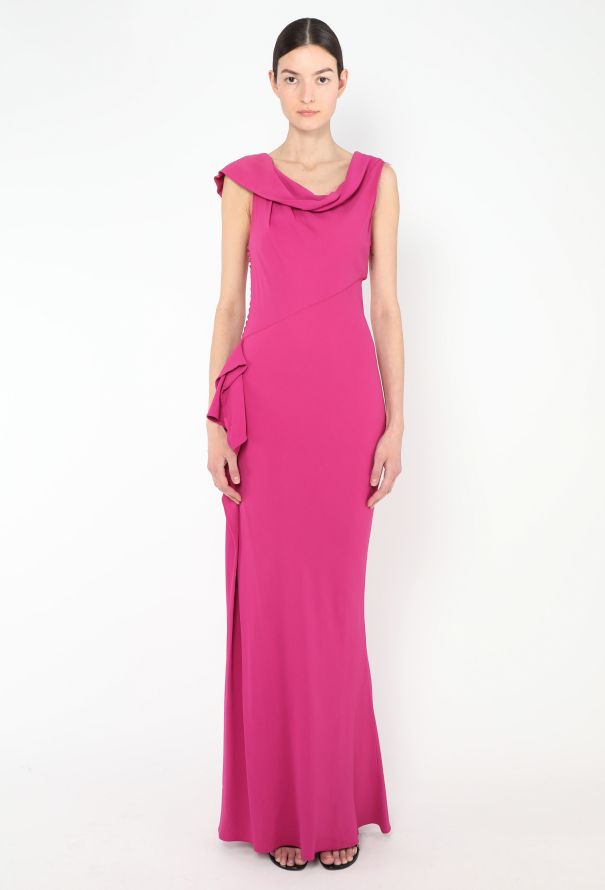 John Galliano 2006 Asymmetrical Draped Bias Gown - 3 John Galliano 2006 Asymmetrical Draped Bias Gown - 3