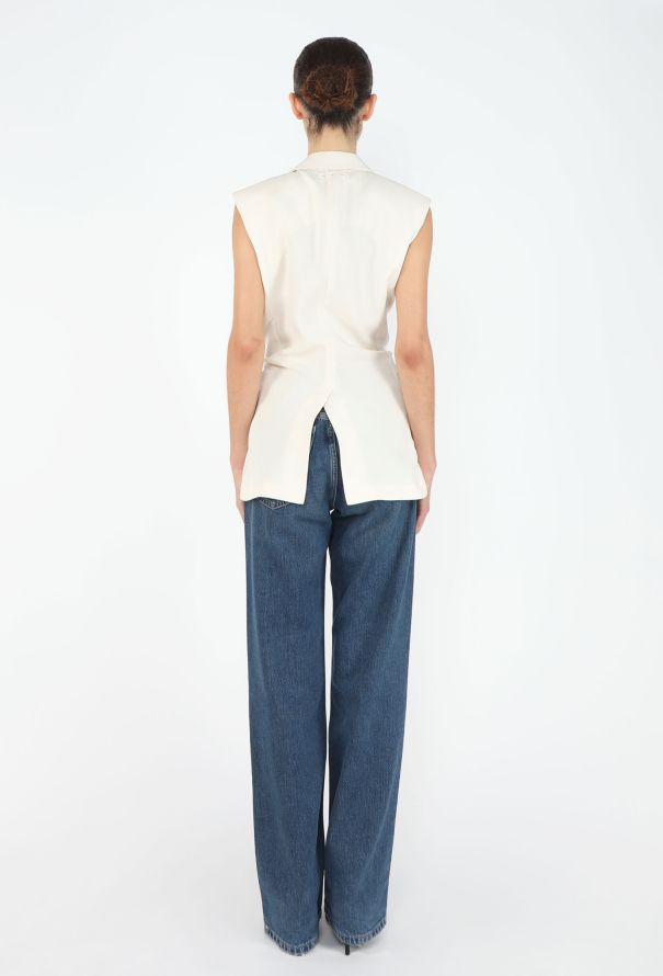 Jean Paul Gaultier 2005 Corset Ruffled Silk Blazer - 6