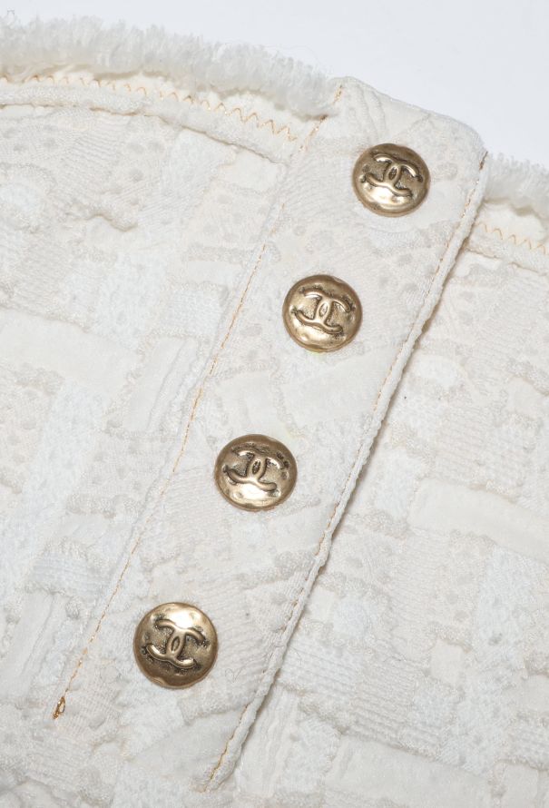 Chanel ICONIC S/S 2007 Tweed 'CC' Bodysuit - 7