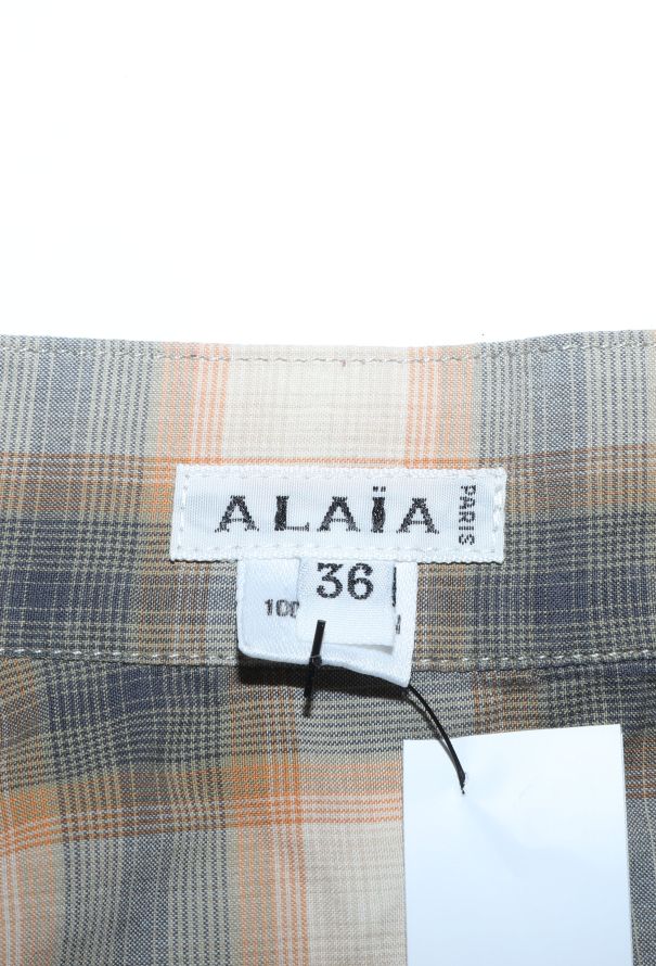 Alaïa Early '90s Tartan Wrap Skirt - 6 Alaïa Early '90s Tartan Wrap Skirt - 6