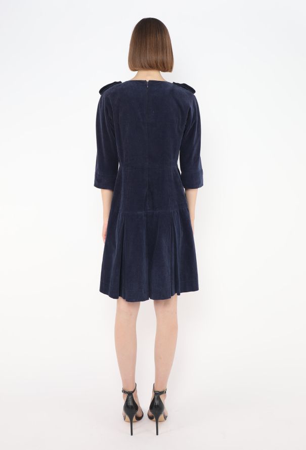 Chanel 2013 Corduroy Épaulette Dress - 4