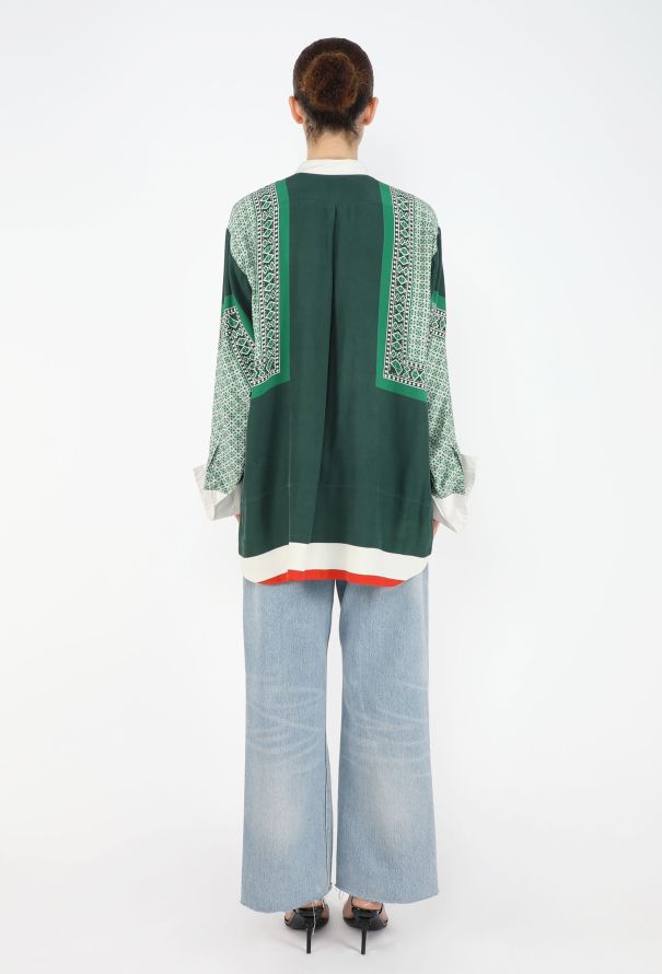 Céline Foulard Print Silk Tunic, S/S 2011 - 6