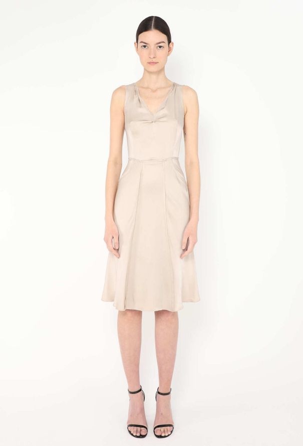 Prada 1995 Stitched Charmeuse Dress - 1