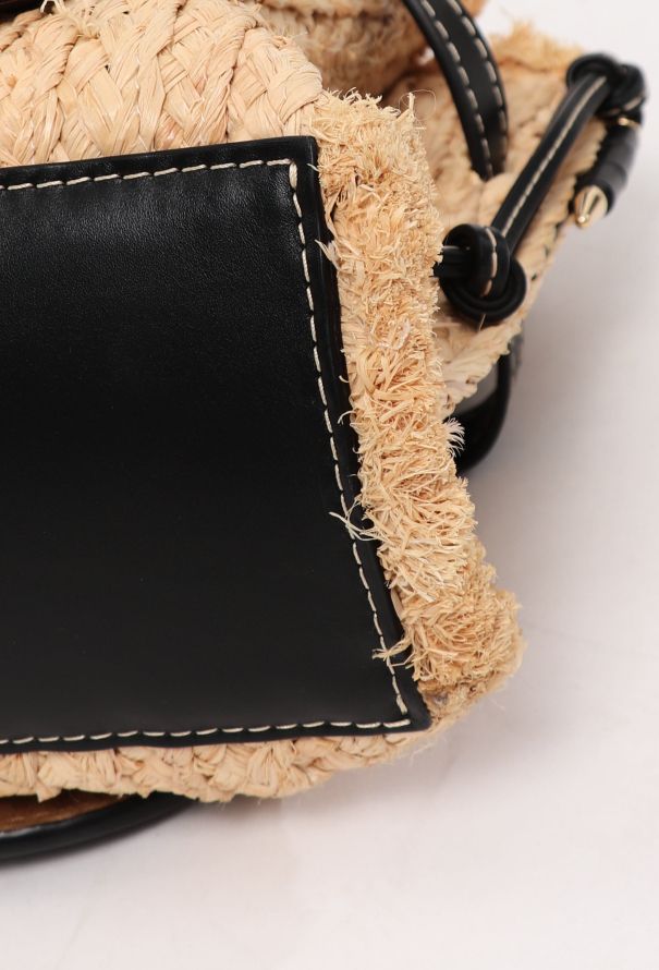 Loewe Small Raffia Gate Top Handle Bag - 10