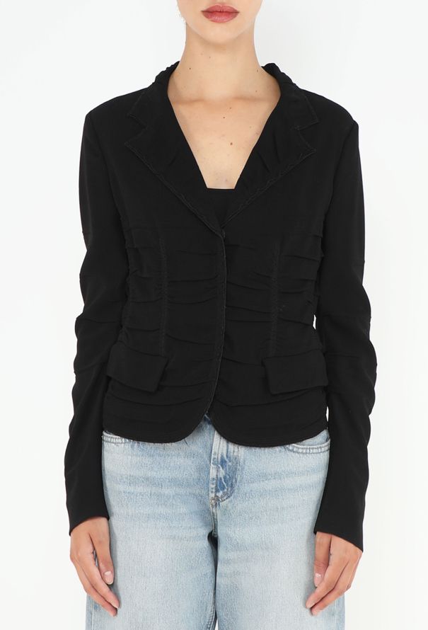 Prada 2006 Ruched Crêpe Blazer - 1