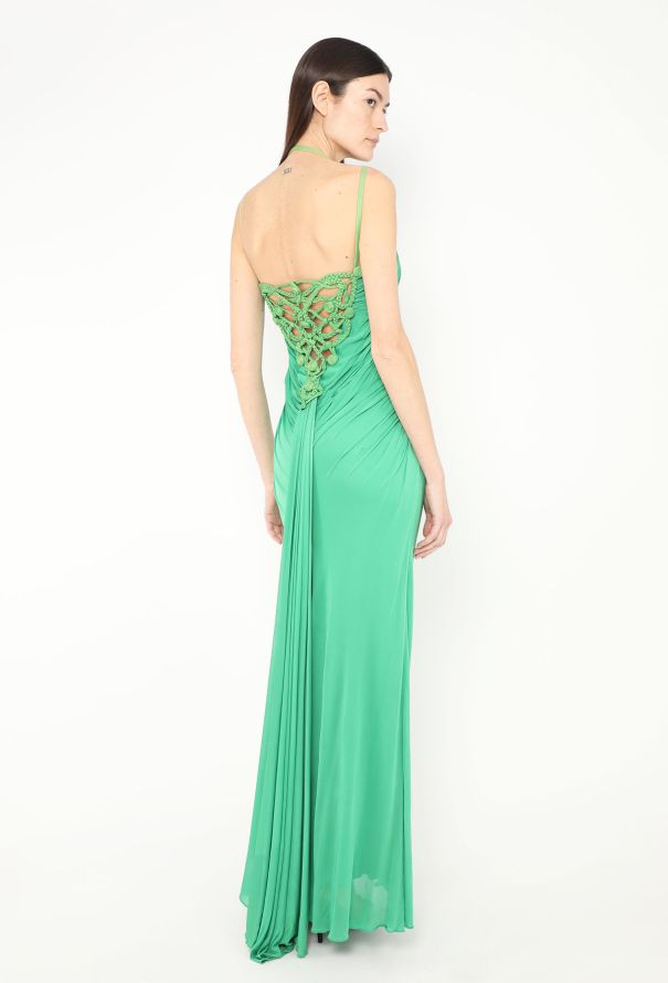 Gianni Versace S/S 2008 Open-Back Halter Gown - 1