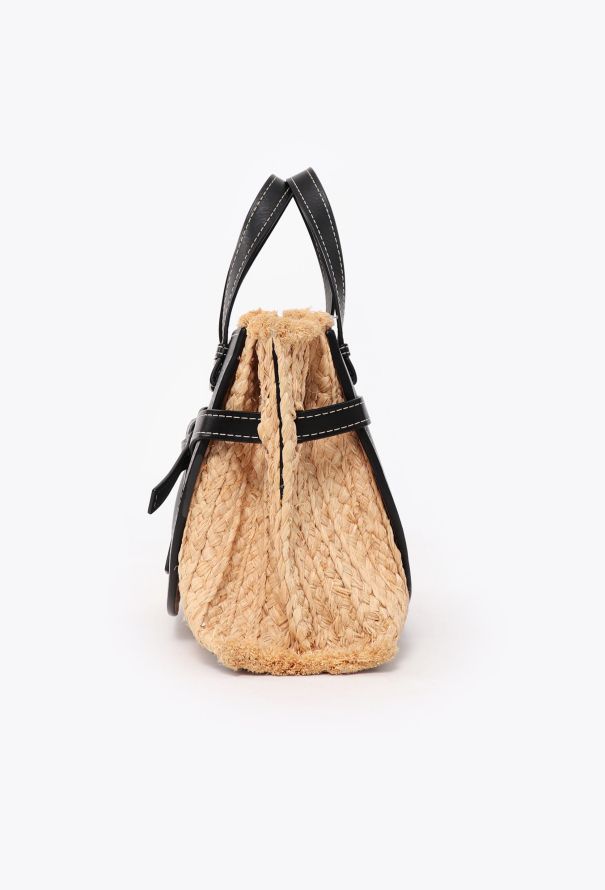 Loewe Small Raffia Gate Top Handle Bag - 5