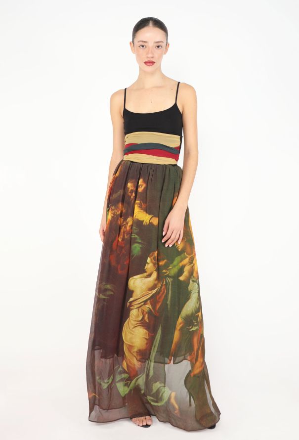 Dolce & Gabbana COLLECTOR S/S 1990 Renaissance Silk Skirt - 1