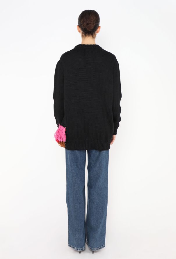 Prada 2017 Fringe Appliqué Sweater - 5