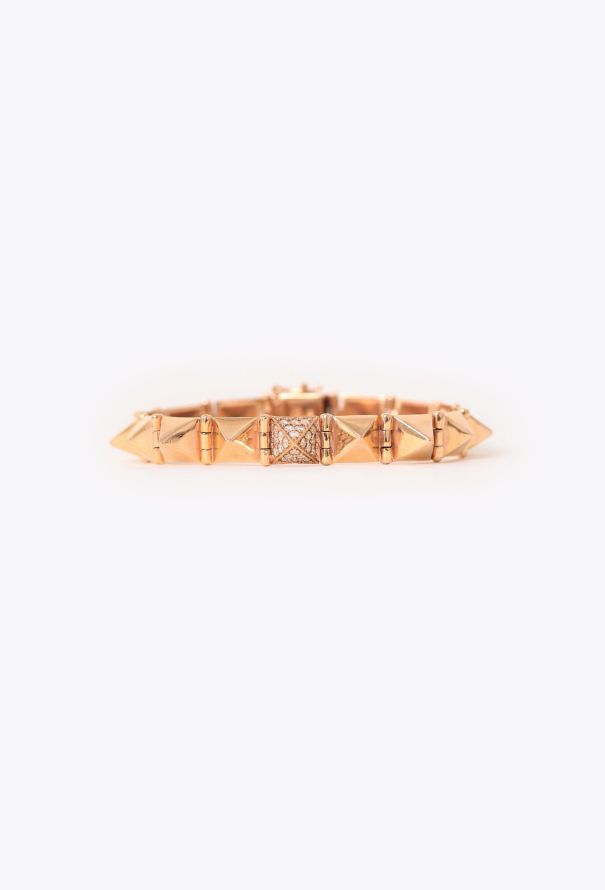 Modern Fine Jewelry Anita Ko 14K Rose Gold & Diamond Spike Bracelet - 3