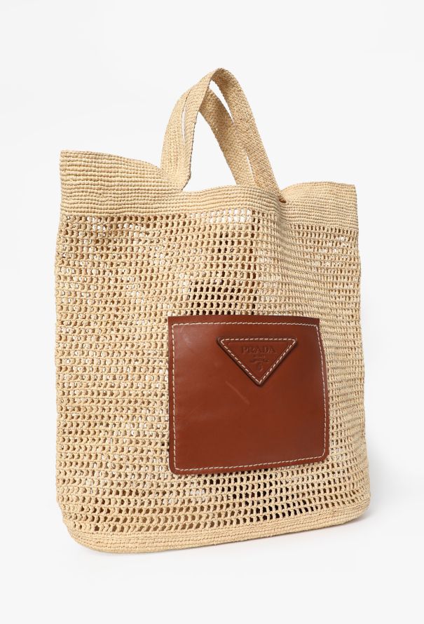 Prada Large Crochet Shopping Tote Bag - 2