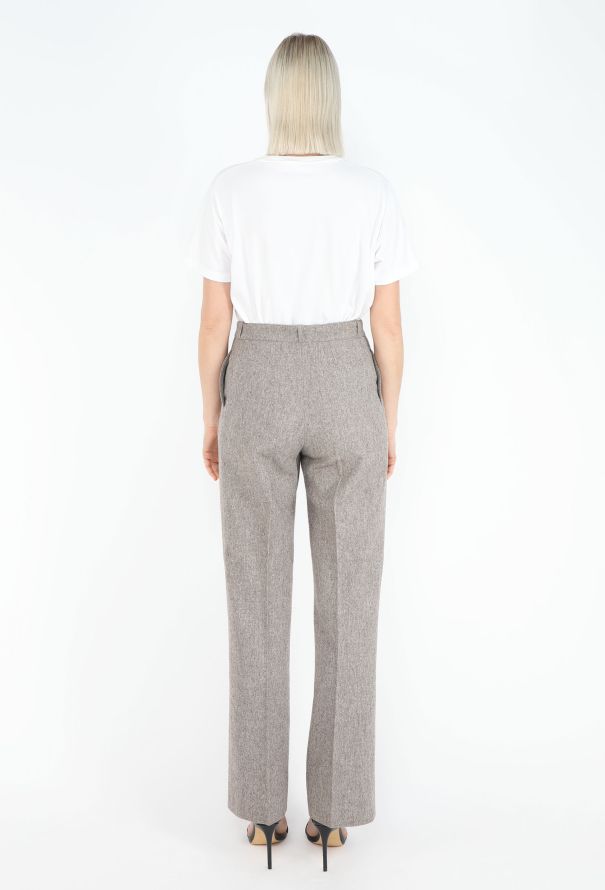 Saint Laurent '70s Brushed Wool Trousers - 4