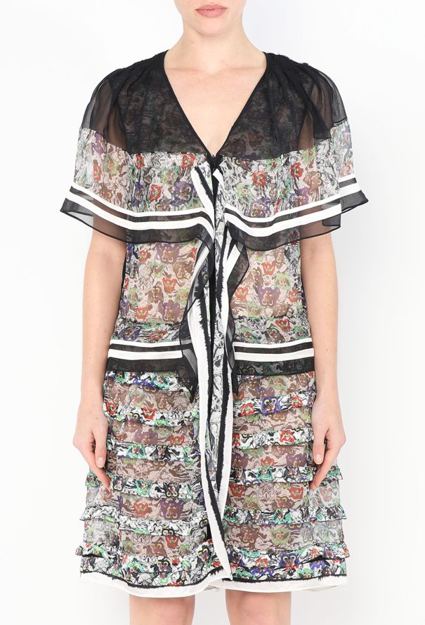 Balenciaga F/W 2007 Ruffled Chiffon Dress - 3 Balenciaga F/W 2007 Ruffled Chiffon Dress - 3