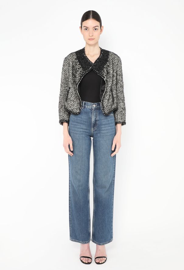 Jean Paul Gaultier Vintage Tweed Gradient Trim Jacket - 3 Jean Paul Gaultier Vintage Tweed Gradient Trim Jacket - 3