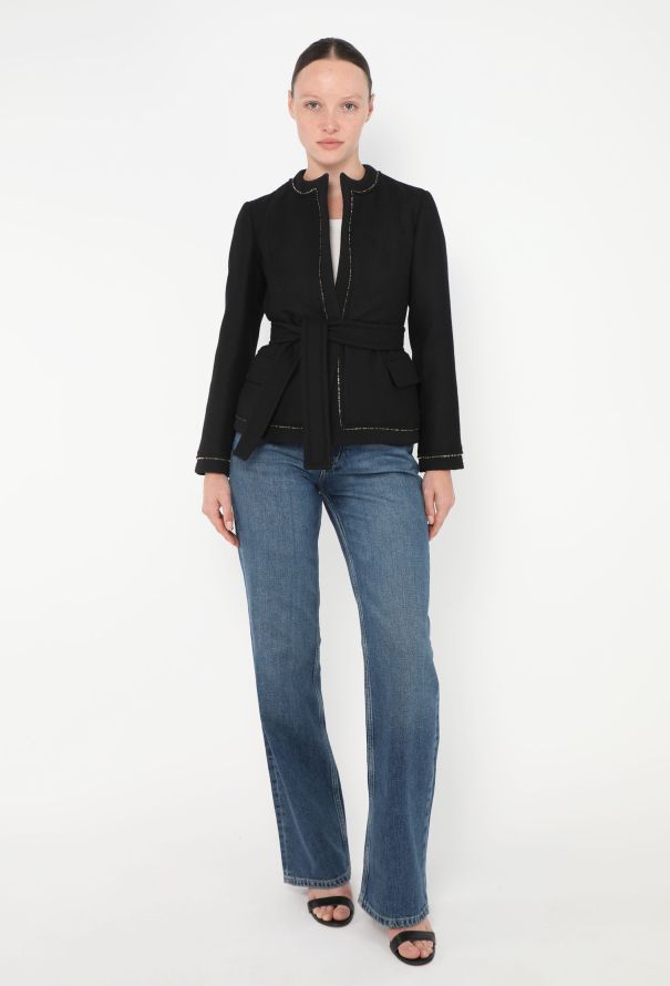 Saint Laurent 2006 Sculpted Belted Jacket - 3