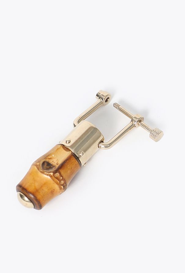 Gucci Vintage Bamboo Metallic Keyring - 3