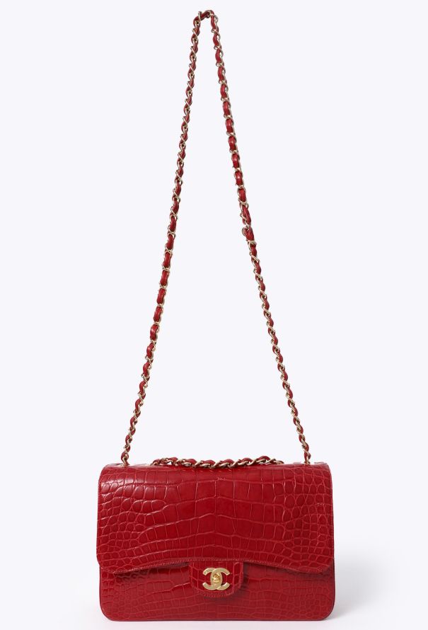 Chanel Jumbo Timeless Bag in Red Alligator – Bespoke Order - 4 Chanel Jumbo Timeless Bag in Red Alligator – Bespoke Order - 4