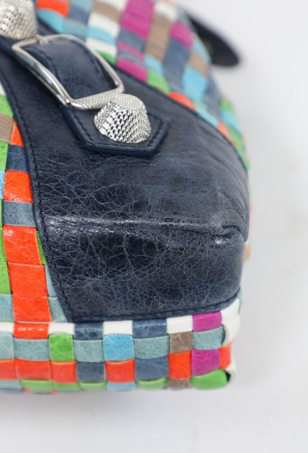 Balenciaga 2009 Multicolor Lattice Giant 21 Work Bag - 8