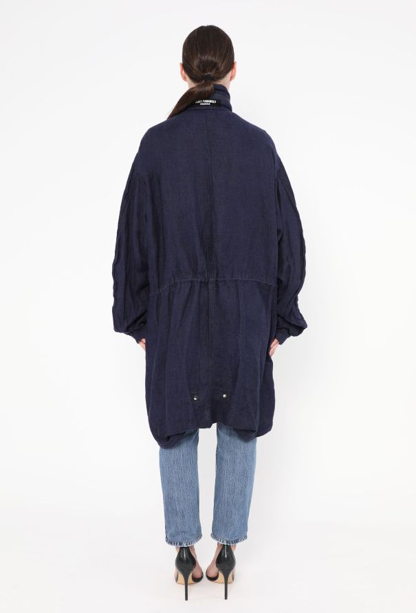 Yohji Yamamoto 2017 Oversized Linen Parka - 6