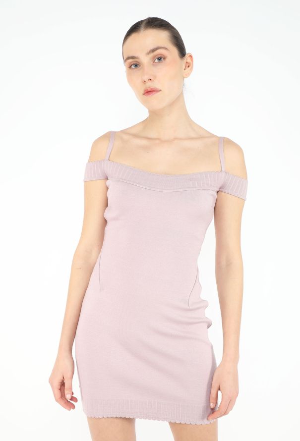 Alaïa 1992 Scalloped Off-Shoulder Dress - 1