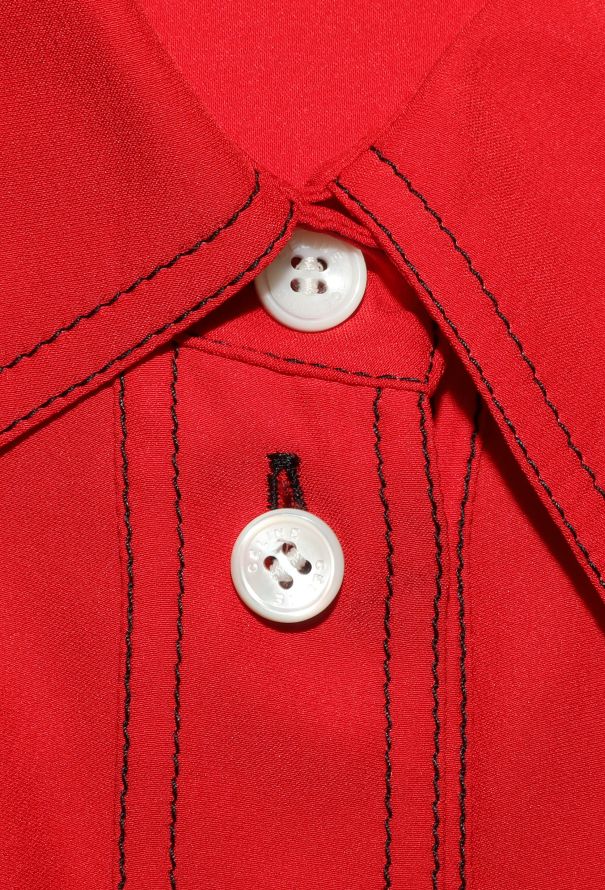 Céline 2015 Stitched Silk Blouse - 6 Céline 2015 Stitched Silk Blouse - 6