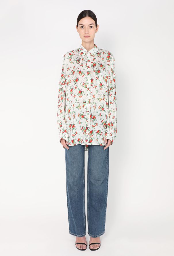 Balenciaga F/W 2022 Floral Jacquard Blouse - 3 Balenciaga F/W 2022 Floral Jacquard Blouse - 3