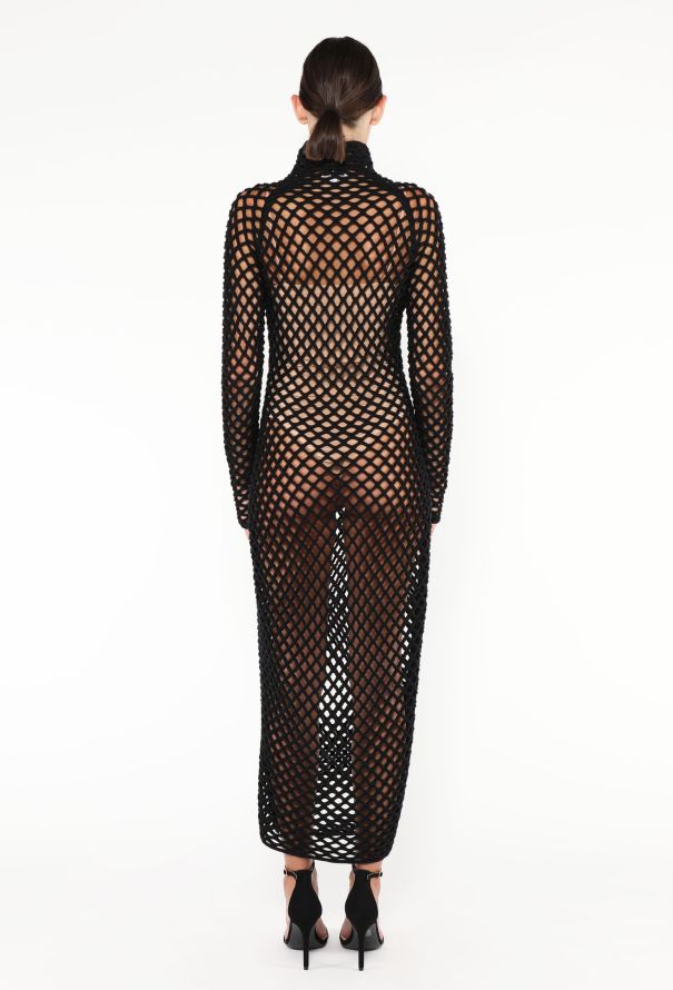 Alaïa F/W 2023 Lattice Knit Dress - 5
