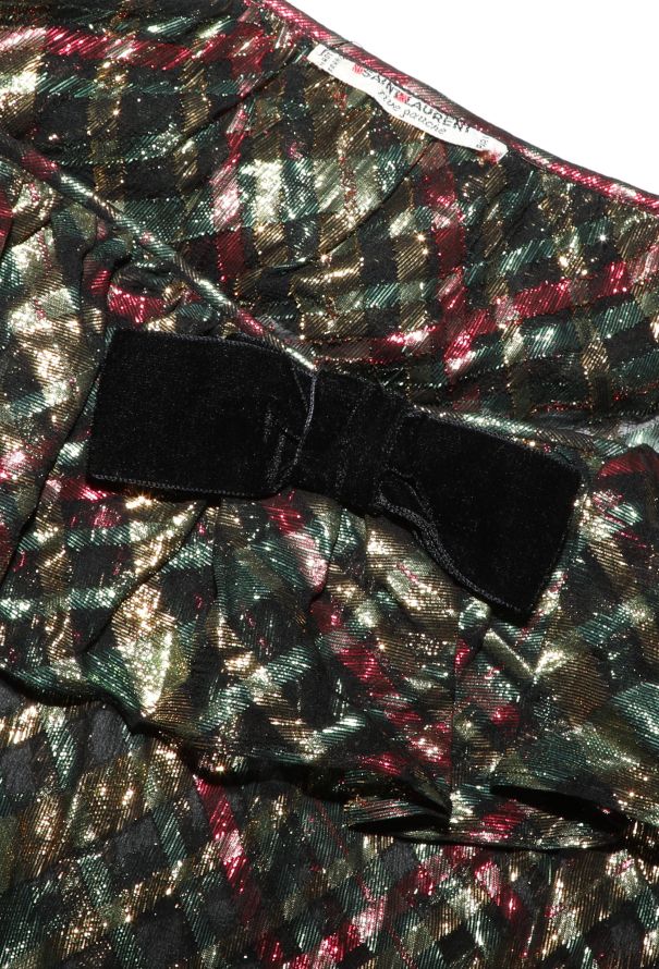 Saint Laurent Rare F/W 1980 Lamé Ruffled Blouse - 8