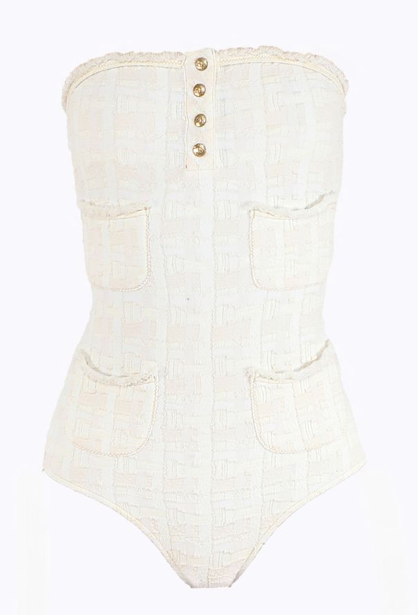 Chanel ICONIC S/S 2007 Tweed 'CC' Bodysuit - 1