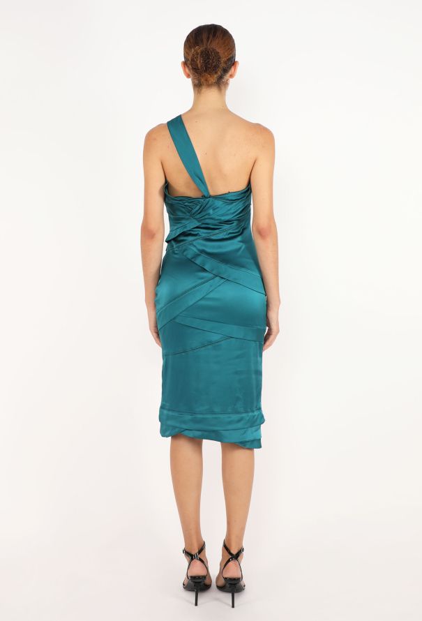 Gucci Ruffled Silk Charmeuse Dress, 2005 - 5