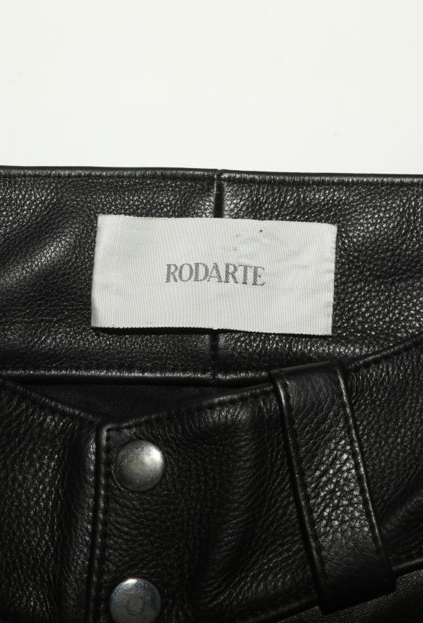 Rodarte S/S 2018 Quilted Pearl Leather Pants - 7 Rodarte S/S 2018 Quilted Pearl Leather Pants - 7