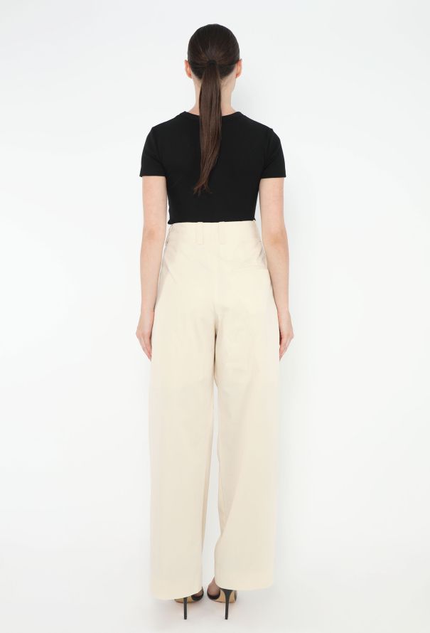 Bottega Veneta 2023 Pleated Wide-Leg Trousers - 3