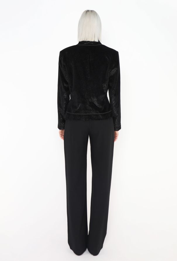 Saint Laurent Vintage Iridescent Velvet Jacket - 6 Saint Laurent Vintage Iridescent Velvet Jacket - 6