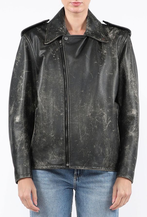The Row Catalina Distressed Biker Jacket, 2023 - 1
