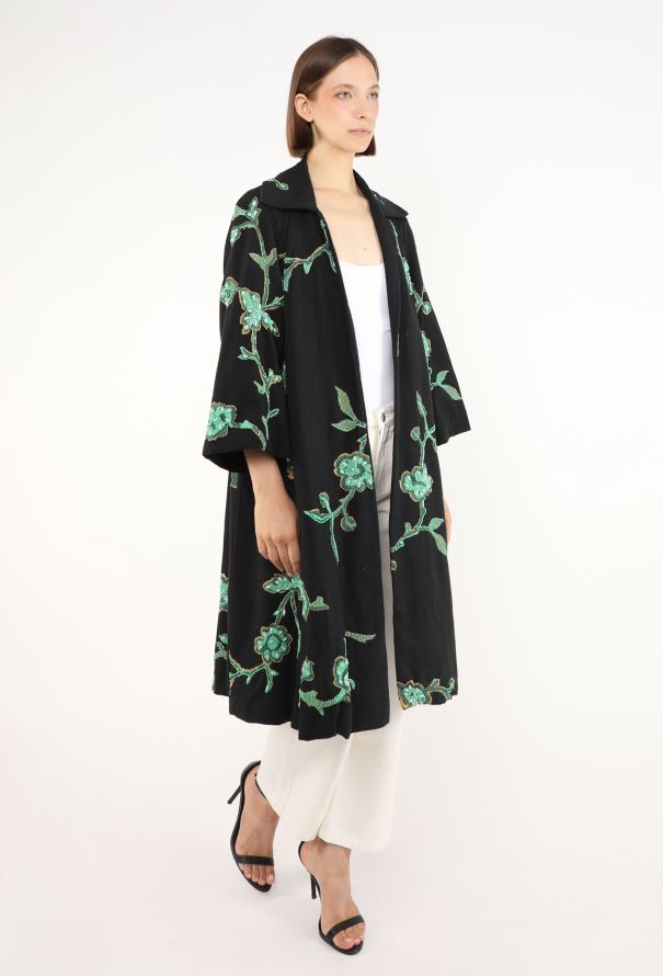 Dries Van Noten Floral Beaded Coat, F/W 2005 - 4