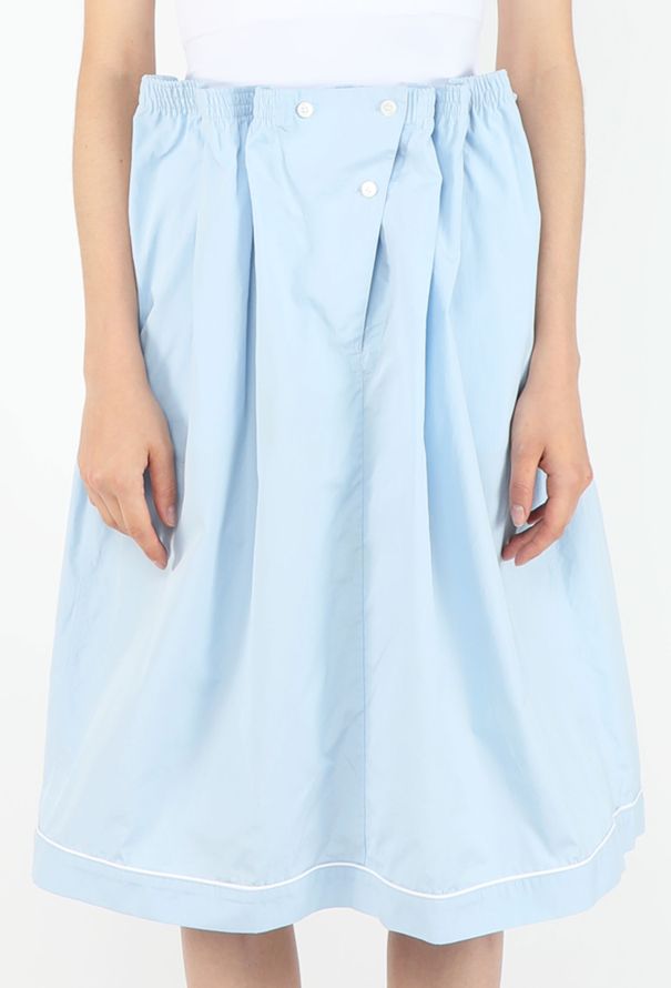 Prada F/W 2025 Cotton Ruched Skirt - 4