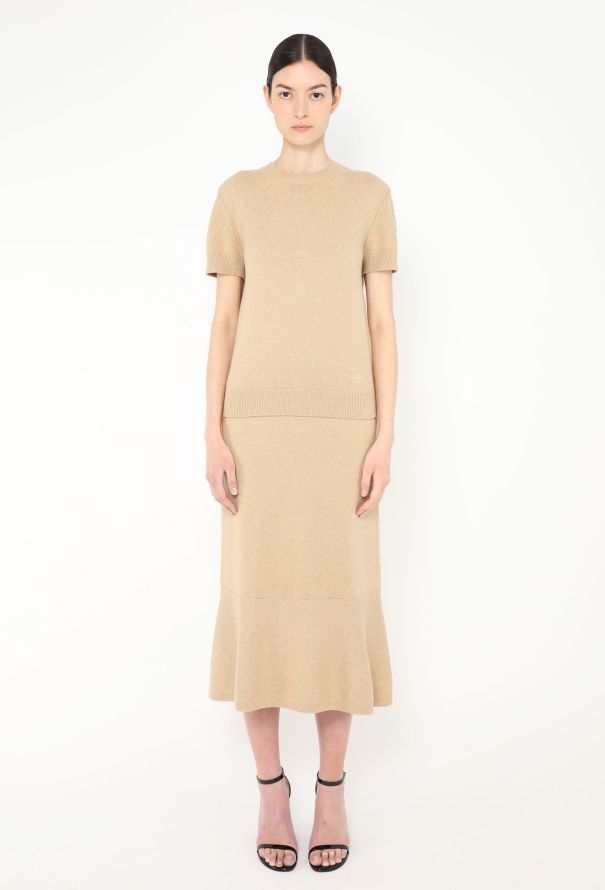 Chanel 2017 Lamé Cashmere Fluted Ensemble - 1